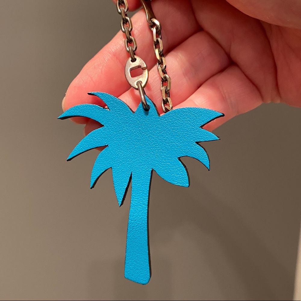 Hermès turquoise palm tree bag charm, limited ed